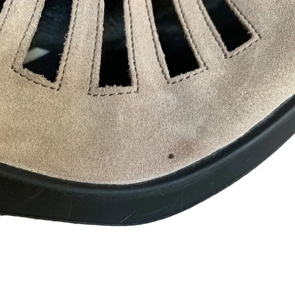 ROMOKA Mokassetta 287 Woman’s Platform Dress Sandal Taupe Size 39 EURO 8-8.5 US - Picture 7 of 13